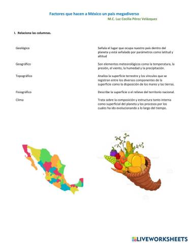 Factores que hacen a México un país megadiverso