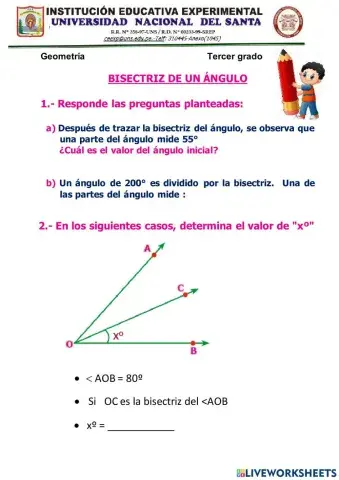 Bisectriz de un ángulo