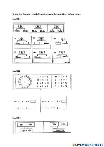 Measurement - Weight and Time
