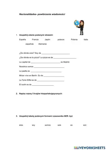 Nacionalidades- narodowości