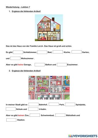Wiederholung - Lektion 7
