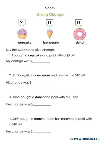 Money- Giving Change