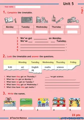 FF 2 - Unit 05 - Test 1