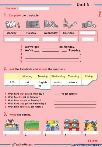 FF 2 - Unit 05 - Test 1