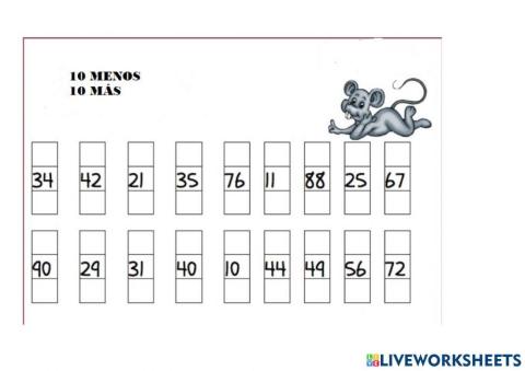 Más 10 menos 10
