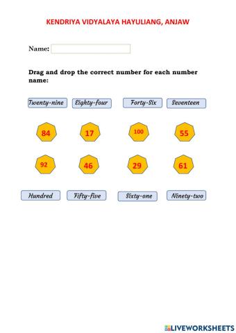 Identification Of Numbers