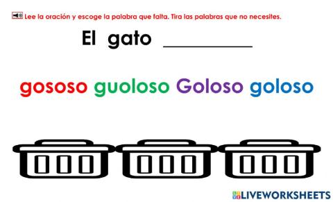 El gato goloso: test 1