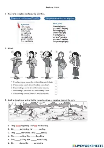 Present continuos revision