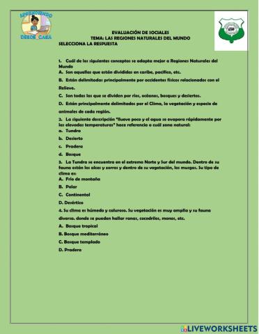 Regiones naturales del mundo