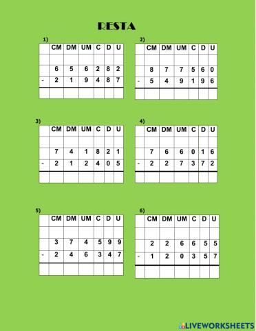 Restas con prestar 3