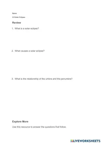 3.9 Solar Eclipses