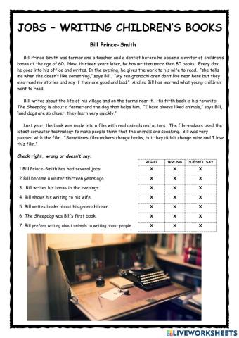 Writing Children's Books KET Reader