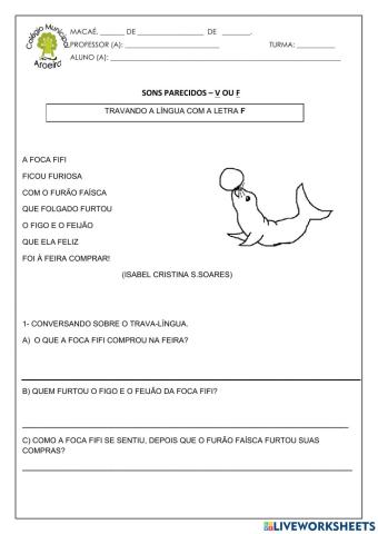 SONS PARECIDOS V e F