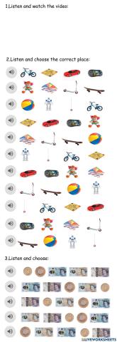 Tiger 1 - Unit 6 - Toys - pounds