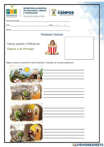 A cigarra e a formiga