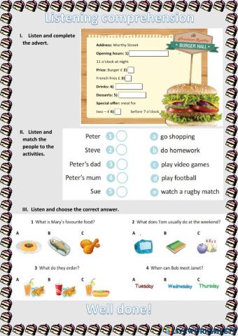 Listening comprehension