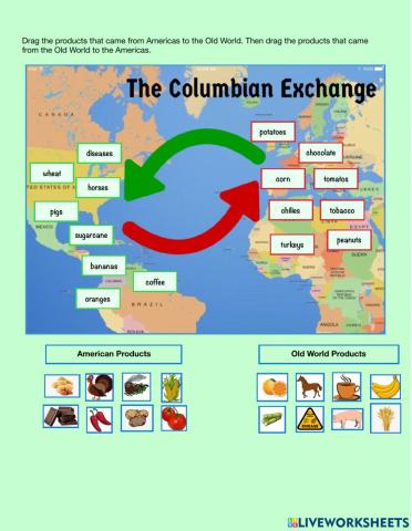 The Columbian Exchange Matching
