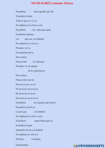 Comprensión oral -No dudaría-