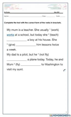 7. unit 1. present simple-continuous