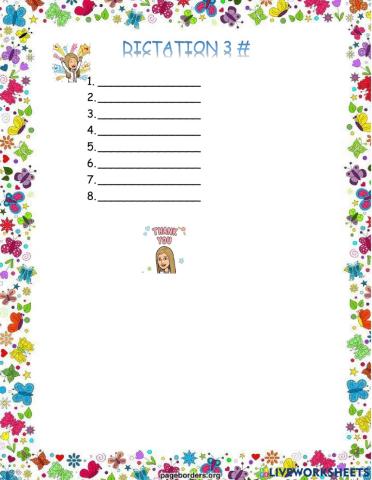 Dictation 3 -
