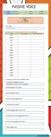 4° Passive Voice - Homework