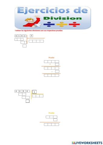 Divisiones de una cifra
