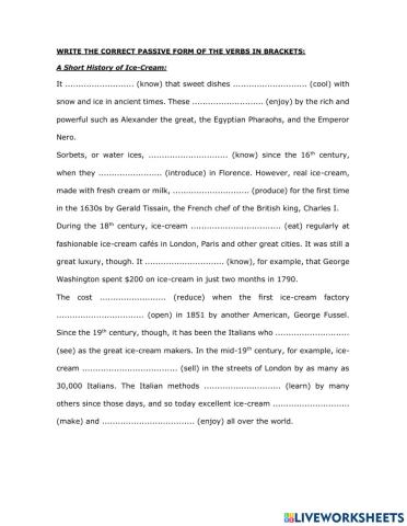 Passive Voice Process