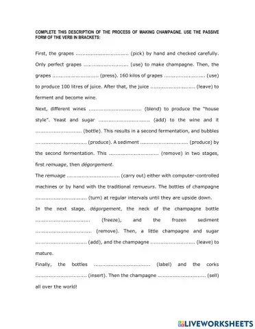 Passive Voice Process