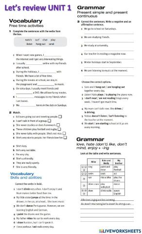 On the pulse 2 - REVISION UNIT 1
