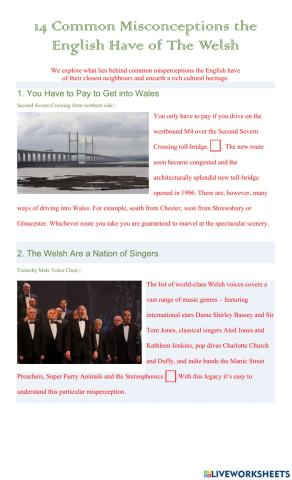 14 Common Misconceptions the English Have of The Welsh