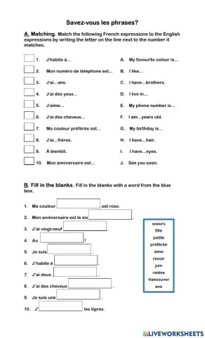 Savez-vous les phrases