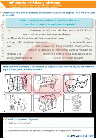 El aporte asiático y africano a la cultura virreinal