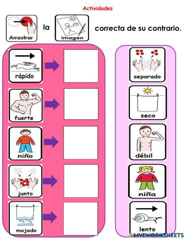 Actividades de Contrarios