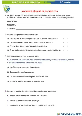 Nociones basicas de la estadistica
