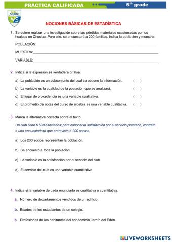 Nociones basicas de la estadistica