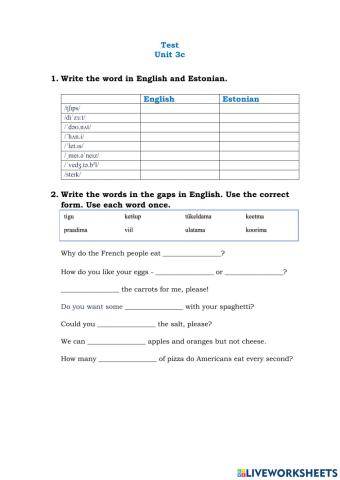 Test Unit 3c. Incredible