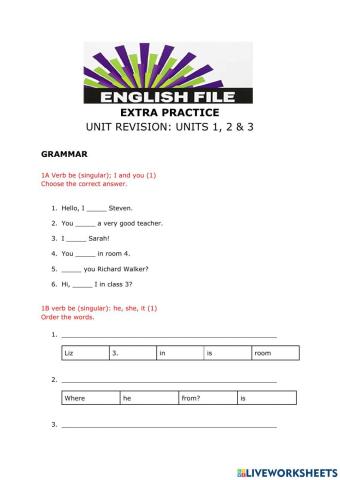 English File Extra practice