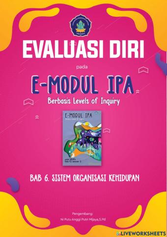 Evaluasi Sistem Organisasi Kehidupan