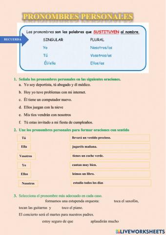 Pronombres Personales