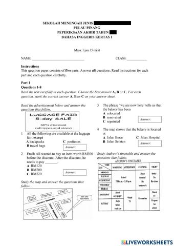 Past Year Questions Paper 1