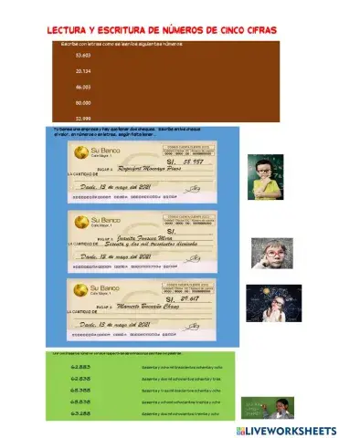 Escritura de cantidades