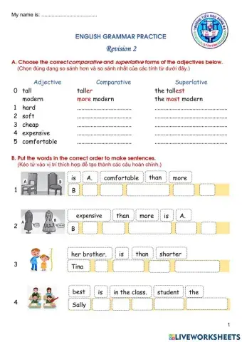 Grade 5 English Grammar Practice