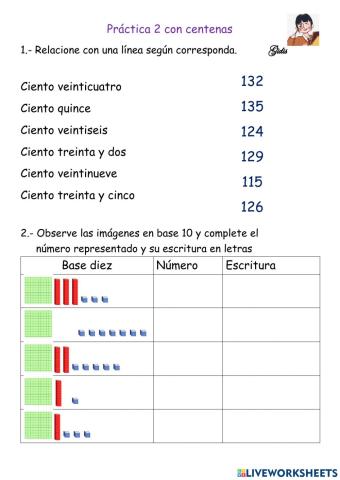 Práctica 2 centenas