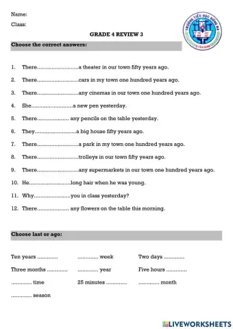 Family and Friends Grade 4 Review 3