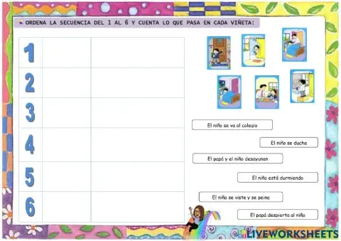 Secuencia temporal - Rutina de mañana