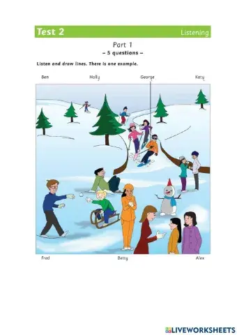 Listening part 1- test 2