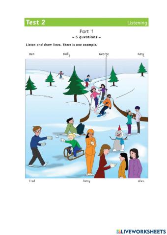 Listening part 1- test 2