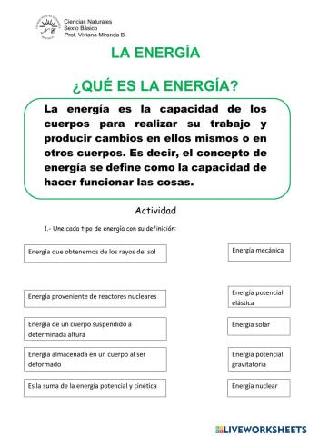 La energía