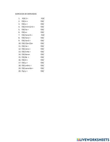Derivadas