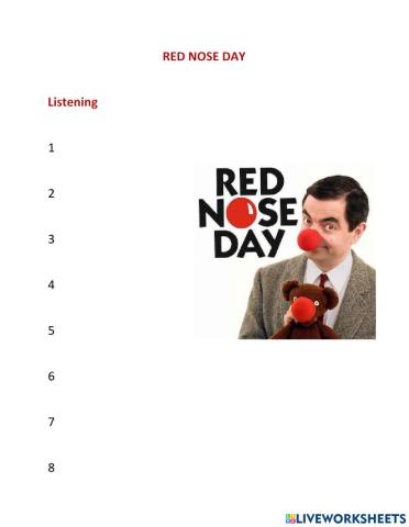 Red nose day listening prime time
